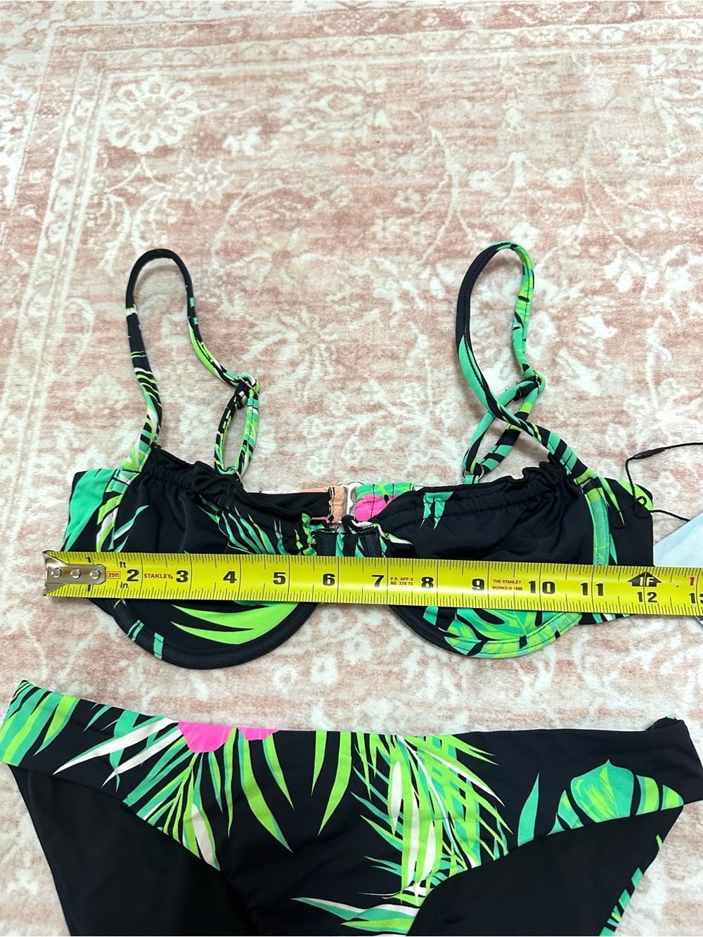 NWT 🌴SET Tropical Print Underwire Bikini - Picture 11 of 13